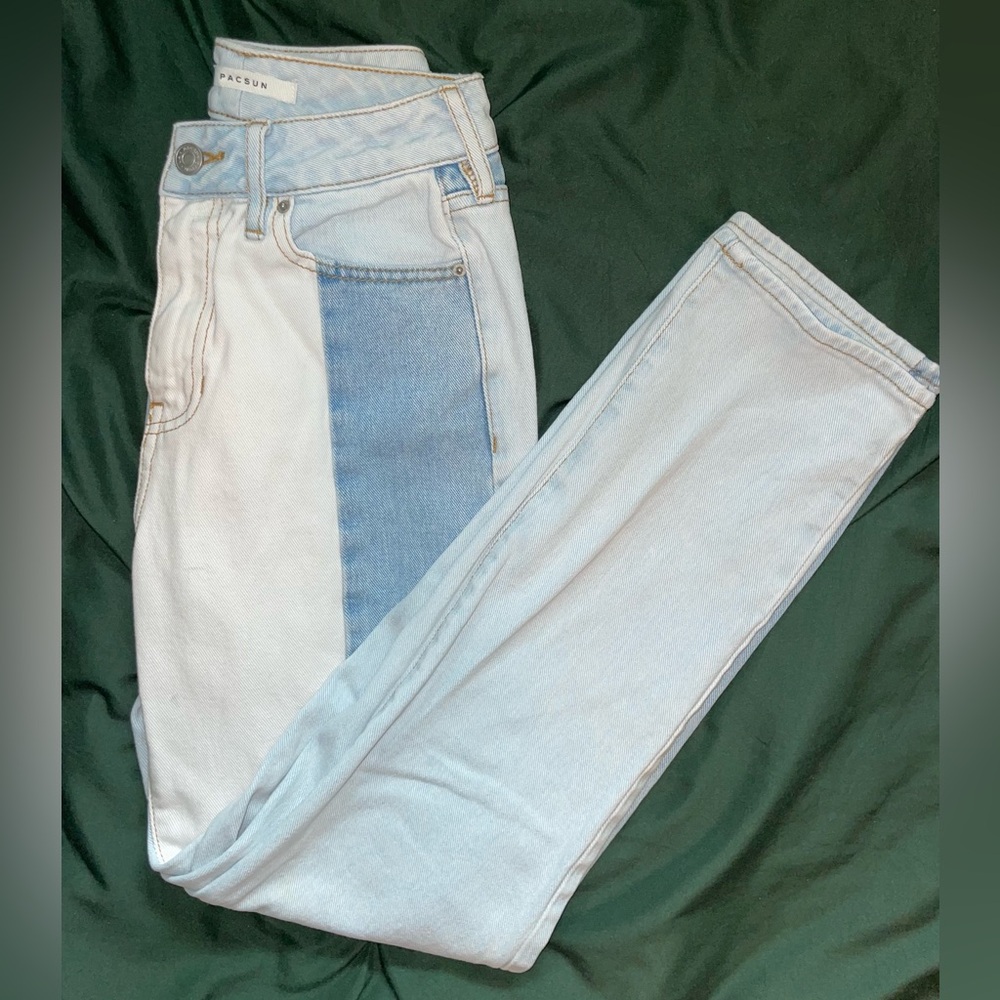 Pacsun Eco Hopper Patchwork Mom Jeans
